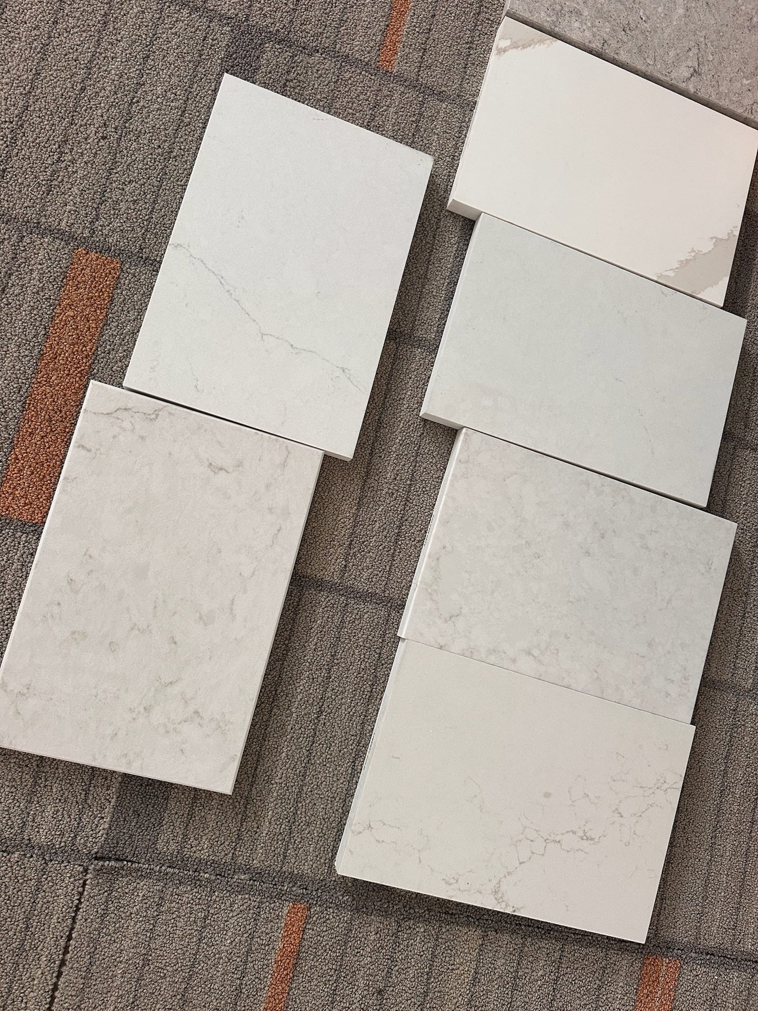 Close enough? Six whites on the floor, none of them the one the customer picked.