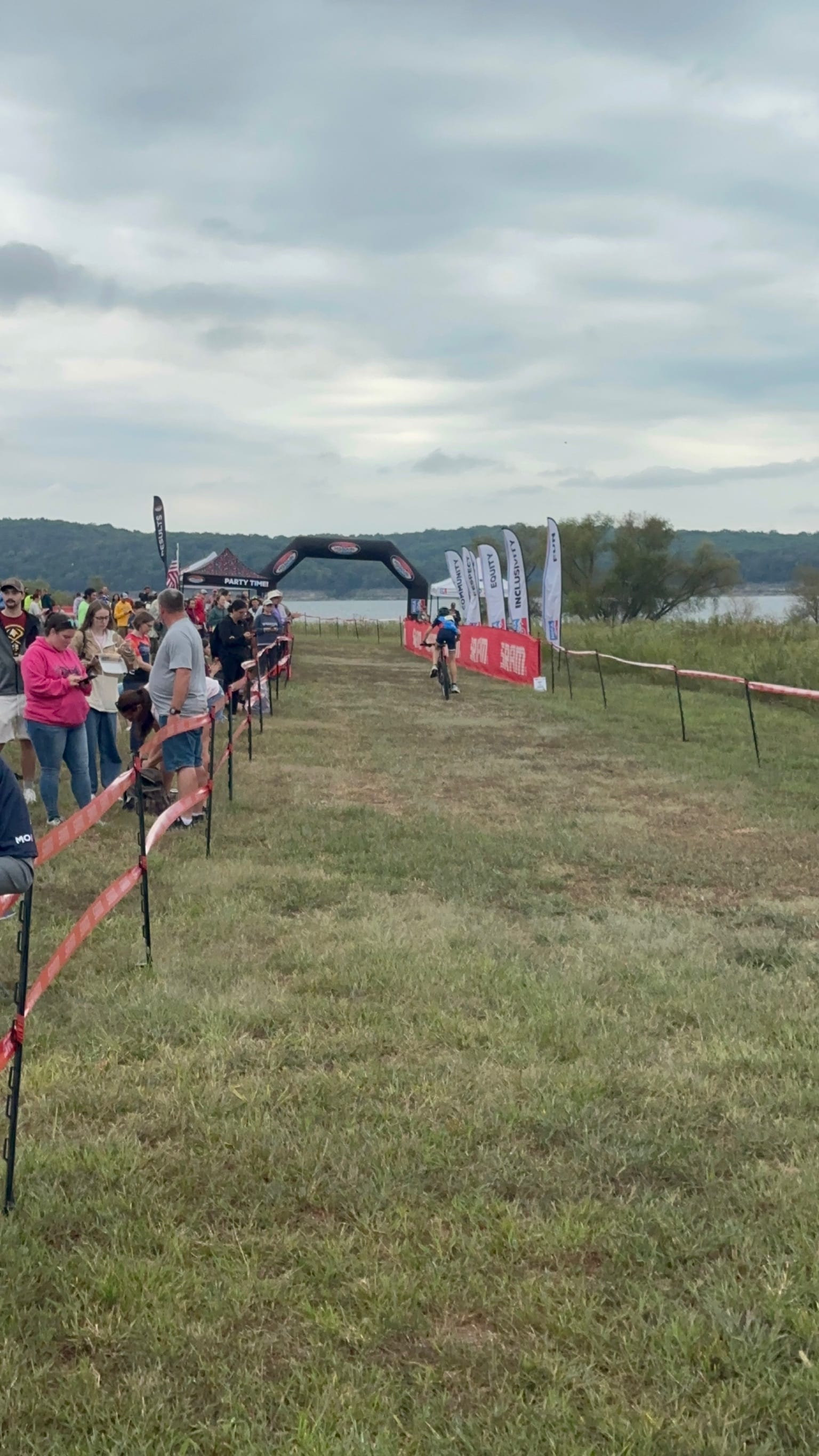 Saturday: the race, the lake, and a phone with the whole business on it.